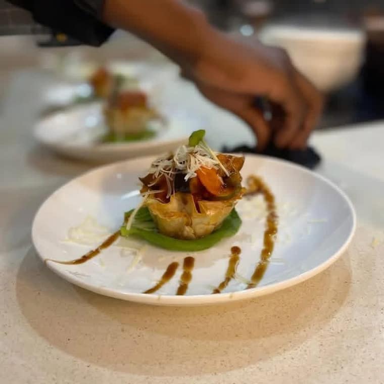 A phyllo tart canap&eacute;